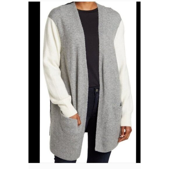 Madewell Women's Colorblock Kent Cardigan Sweater in Coziest Yarn size XS - Picture 7 of 9